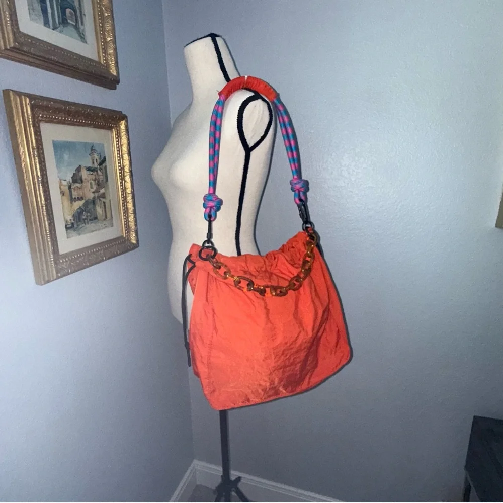 Rotunda Sant Hobo Bag- Orange - Picture 15 of 15